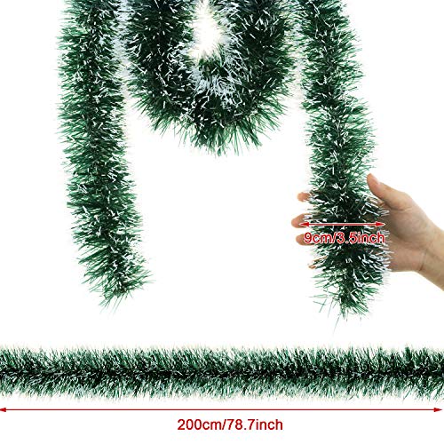 WILLBOND 6,6 Piedi Ghirlanda Tinsel di Natale