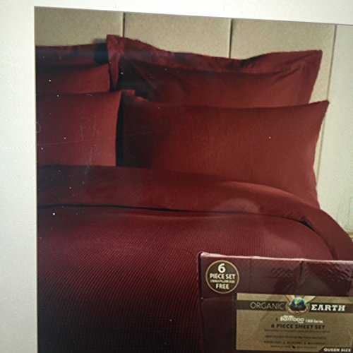 Aloe Vera Bamboo Sheet Set 1800 series Queen (burgandy)