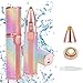 Produktbild Augenbrauen Rasier, 2in1 Augenbrauen Trimmer,USB Gesichtshaarentferner Damen, Elektrischer Rasierer Schmerzloser Haarentfernung für Gesicht Härchen/Augenbrauen/Kinnstoppel/Oberlippenbar