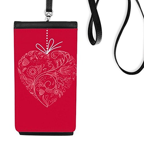 Téléphone intelligent en cuir suspendu sac de rangement illustré