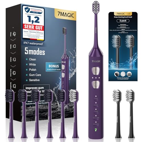 Brosse à dents électrique sonique 40000 vibrations 180 jours