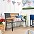 Best Choice Products Outdoor Bench 2-Person Steel Indoor/Outdoor Bench for Garden, Patio, Porch, Entryway w/American Flag, 790lb Capacity – Black/Wood