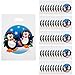 Fun Express - Plastic Penguin Bags (50pc) for Christmas - Party Supplies - Bags - Plastic Bags - Christmas - 50 Pieces