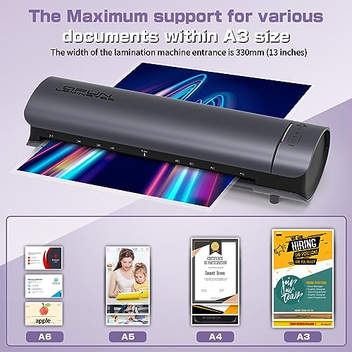 Compare 13 Inch Wide Thermal Laminator Machine 11x17 Laminator for
