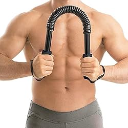 Ducomi Power Muelle de Resistencia Flexible, Extensores de Pecho, Herramienta de Ejercicio de Fitness Tracciones de Brazo para el Hogar y el Gimnasio Fortalecimiento Muscular (20 kg)
