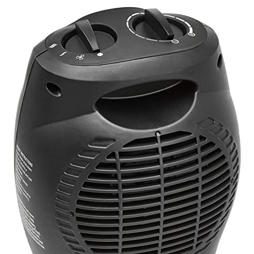 Amazon Basics 1500W Ceramic Personal Heater With Adjustable Thermostat, Black #TOP3