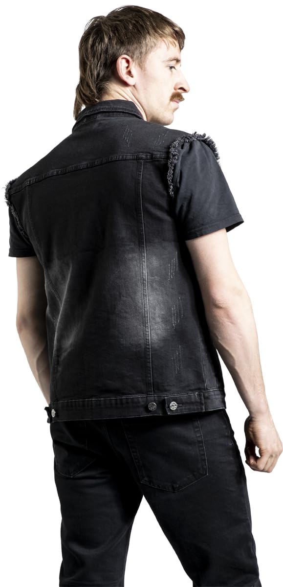 Chaleco vaquero gris Black Premium by EMP Hombre