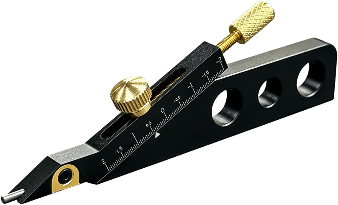 Guitar Nut Scribe Tool, Professional String Marker Nut and Saddle Height Mark Tool for Slot Acoustic Classical Instruments Making Repair Tool, Black image 5