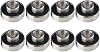 High Speed 608-2RS Long Plate Bearing with ABEC-11 Rating Pre-Lubricated for Smooth and Silent Performance in Skateboards, Scooters, Inline Skates (Black 8pcs)