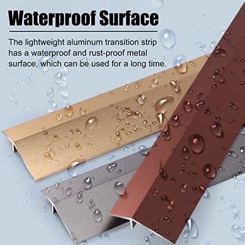 Bande de transition aluminium sol stratifié moquette argent - 6
