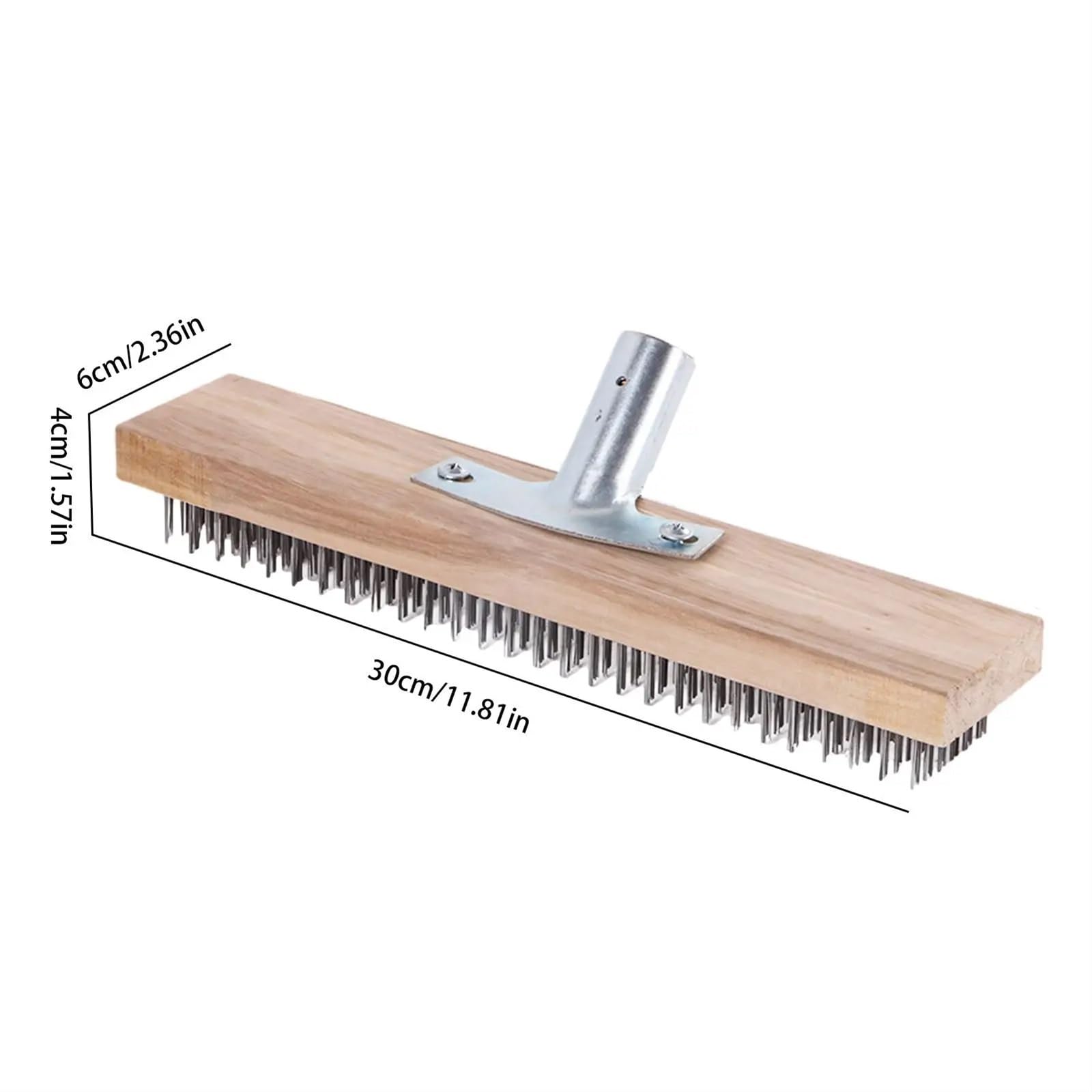 Besen Draußen 30cm Drahtbesenbürste Kehrboden Garten Moosreiniger Wäscher Küche Haushalt Reinigungswerkzeuge Zubehör