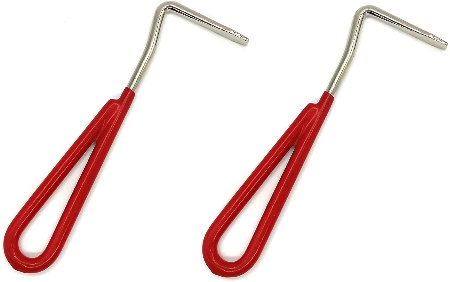 Metal Vinyl Coated Handle Hoof Pick - 2 Pack