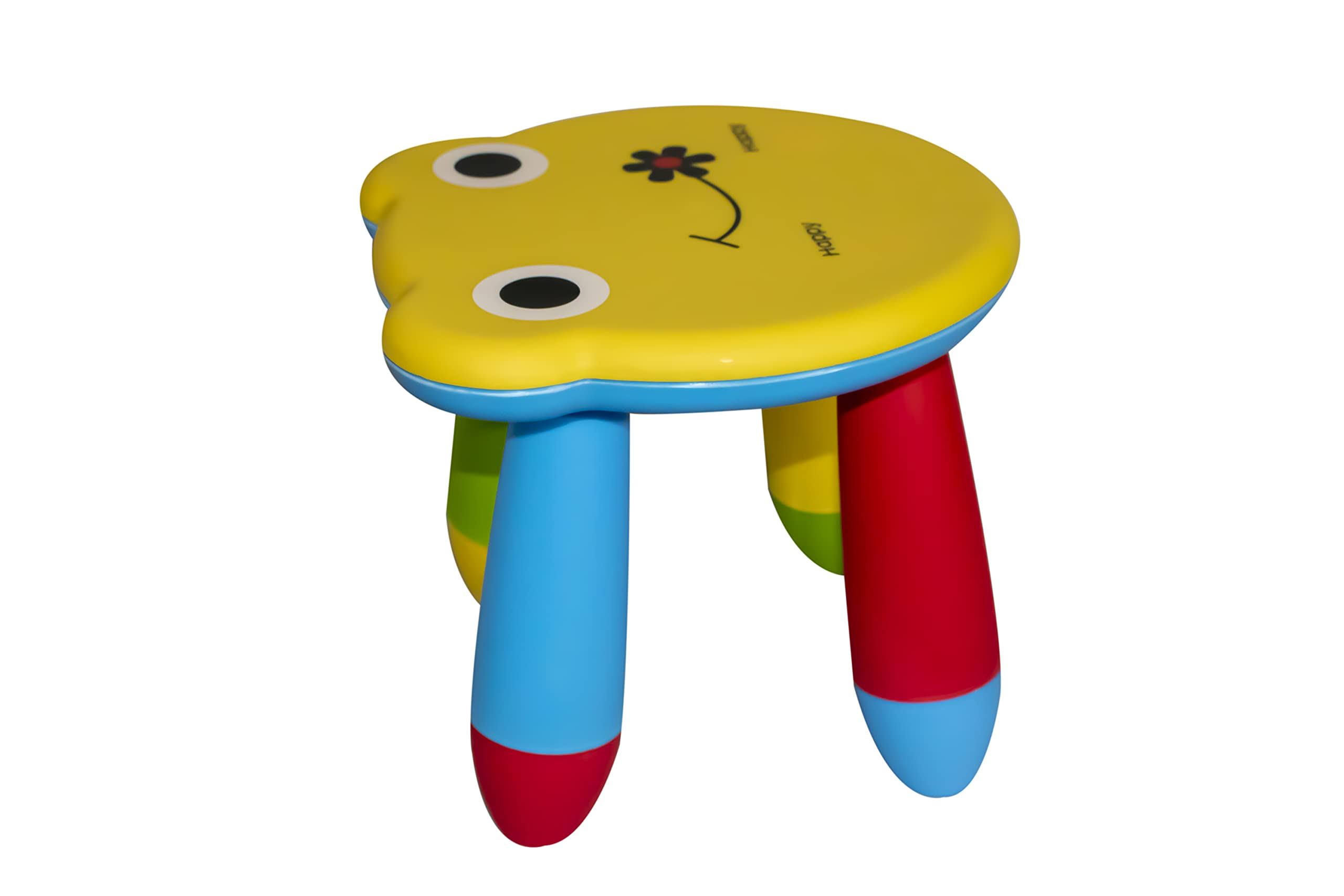 Teddy Face Kids Sitting Stool – Yellow Plastic Stool for Toddlers & Kids | Lightweight and Durable Children’s Furniture for Home, Playroom, School & Nursery-image-23