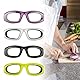 CHUANGOU 2pcs Onion Glasses, Onion Protective Glasses for Cutting Onions, Onion Goggles Anti-Spicy Onion Cutout Protective Glasses