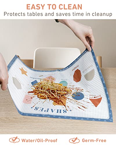 image for Babebay Disposable Placemats for Baby, 40 Pack Sticky Toddler Placemat