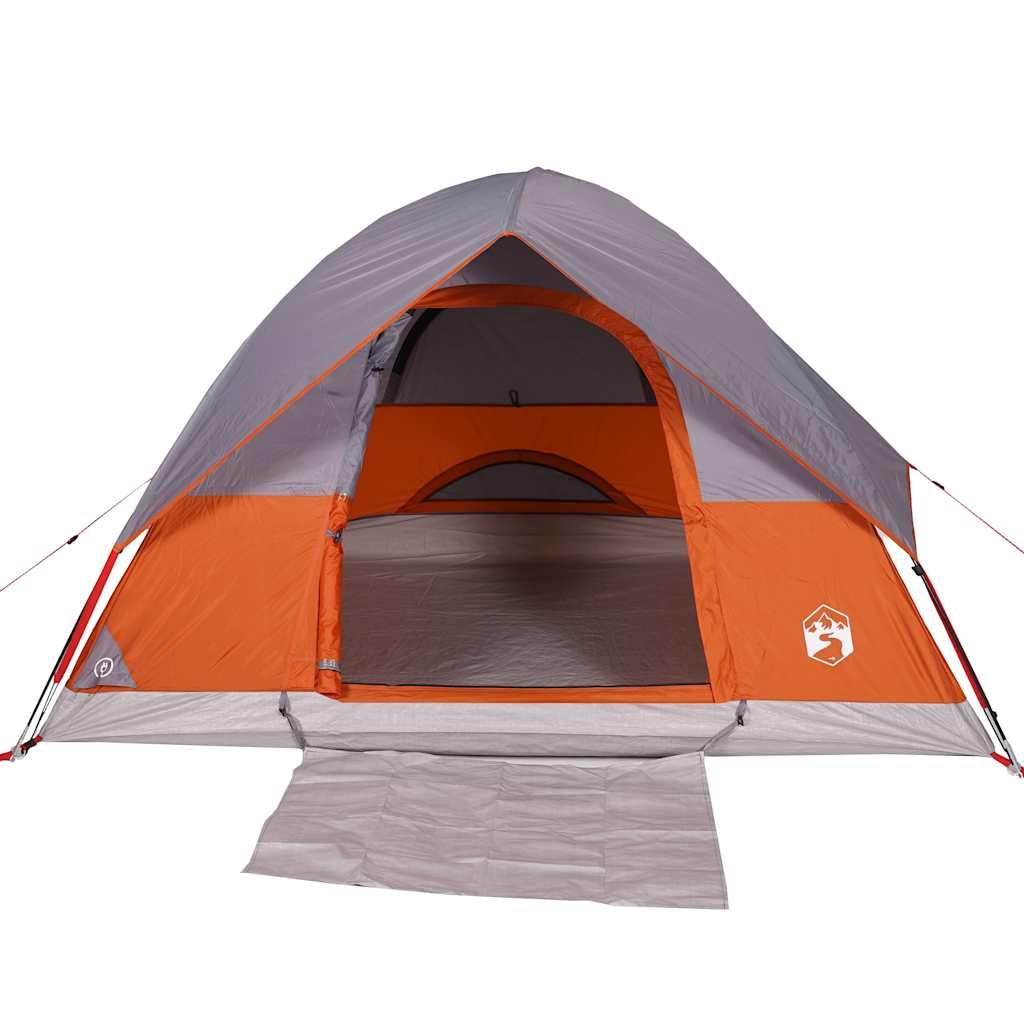 Kuppel-Campingzelt 2 Personen Grün Wasserdicht mit E-Anschluss, Einfacher Aufbau, Rundum Wasserdichtes Polyester Zelt für Outdoor-Abenteuer, Winddicht und Leicht Tragbar