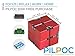 PILPOC theFube Infinity Cube Fidget Desk Toy - Aluminum Infinite Magic Cube with Case, Sturdy, Heavy, Relieve Stress and Anxiety, for ADD, ADHD, OCD (Blue)