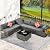 HOMREST 7 Piece Patio Furniture Set with Adjustable Bracket All-Weather Wicker Conversation Set with Coffee Table for Porch Garden Backyard (Gray)