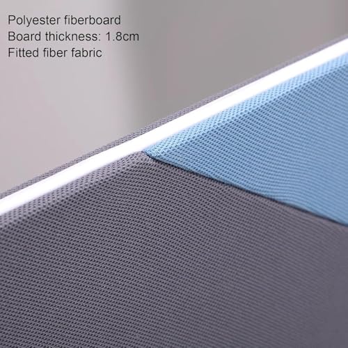 Cloison de bureau bleue anti-distraction de 99,9 cm pour préserver l'intimité