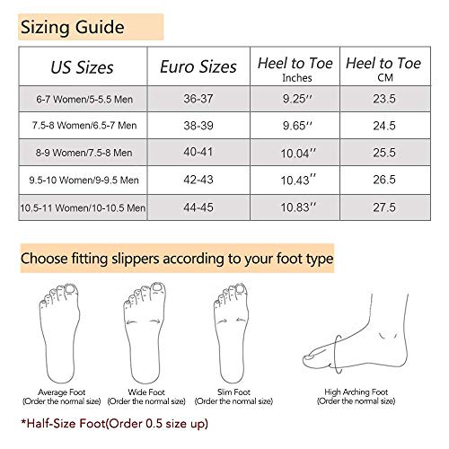 Techcity Women'S & Men'S Comfort Memory Foam Slippers Breathable Fuzzy Slip On Clog House Shoes W/Indoor Outdoor Anti-Skid Sole thumb #5