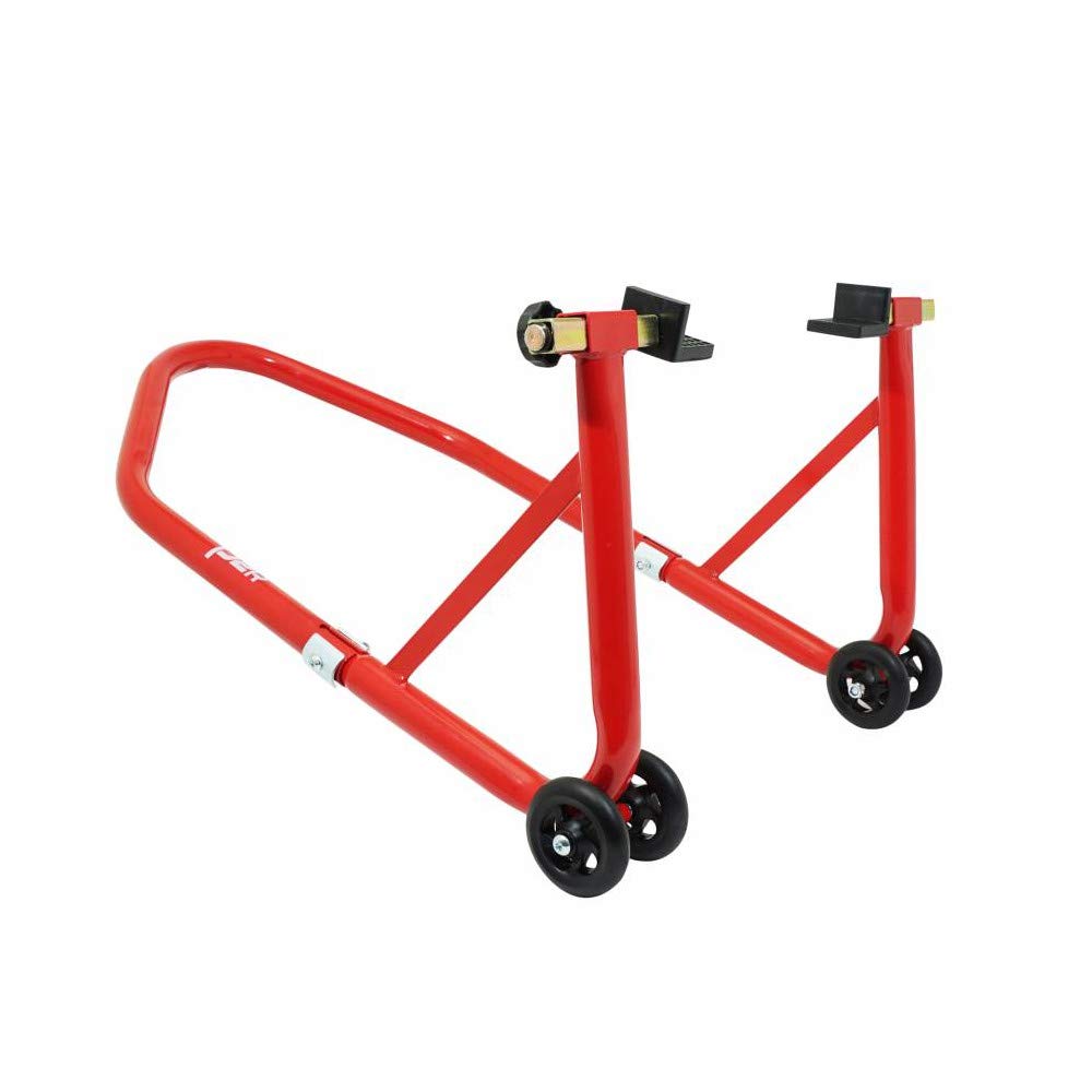 ADAPTABLE - Caballete Elevador Moto trasero de Acero - Rojo - P2-160221