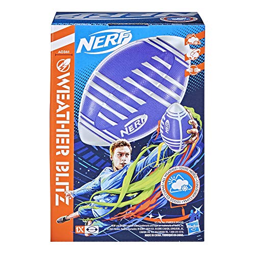 image for NERF Weather Blitz Foam Football for All-Weather Play -- Easy-to-Hold 