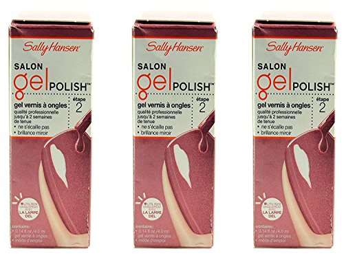 Lot of 3 Sally Hansen Salon Pro Gel, Raisin The Bar, 0.14 Fluid Ounce