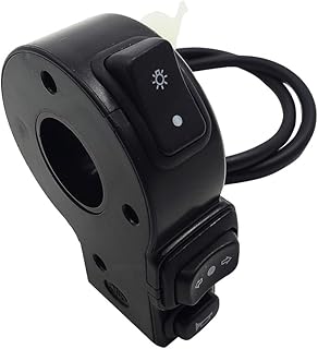 YBRAVO Motorcycle Handlebar Switch For Hon&da For Suz&uki For Kawa&saki 3 In1 Motorcycle Switch Electric Bike Scooter ATV Quad Light Turn Signal Horn ON/OFF Button For 22mm Dia Handlebars Motorbike