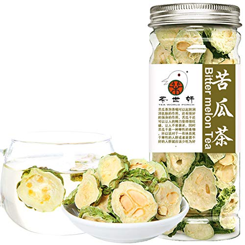 Plant Gift Gohyah Tea Bitter Melon Tea, 苦瓜 gohyah té amargo melón té, tabletas de calabaza amarga, kugua seco despejado de fuego natural de la salud del fuego perder peso Popular 40g/1.41oz