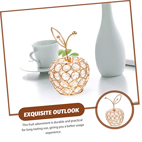 Besportble Glass Figurines Fruit Crystal Ornaments Artificiales Para Pineapple Gift Dining Room Table Decor Hand Blown Figurines Hand Blown Fruit Figurine Desktop Fruit Decoration Car Model #TOP1