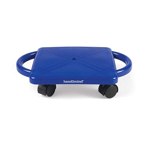 Scooter ETA hand2mind azul de plástico con asas, Azul, 1