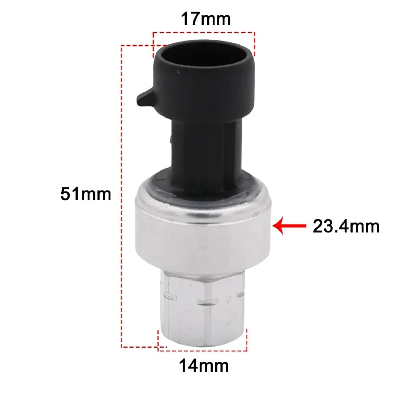 1551343 A/C Air Conditioning Refrigerant Pressure Sensor Switch 15-51343 13587668 for 13502759 6E5Z19D594AA