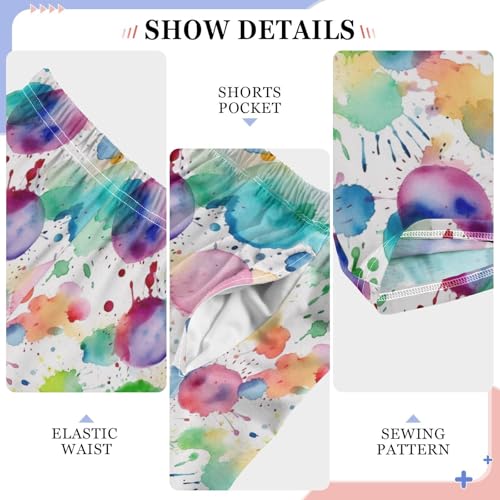 Pajama Pants Tie Dye Spots Dots PJ Bottoms Sleepwear Lounge Sleep Pant with Pockets4