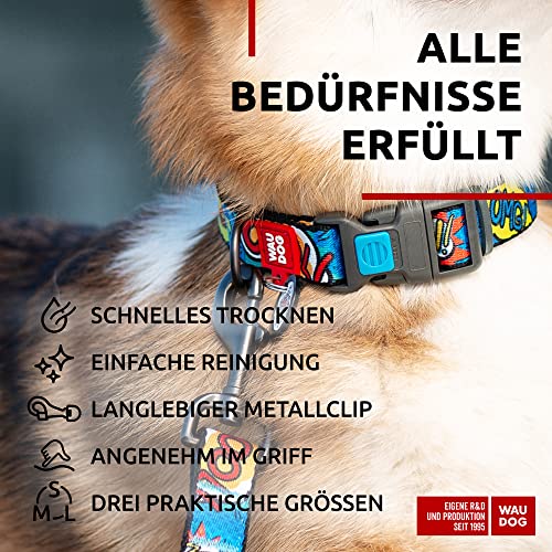 WAUDOG Nylon Hundeleine für Große, Mittelgroße und Kleinere Hunde, Welpen - Schleppleine