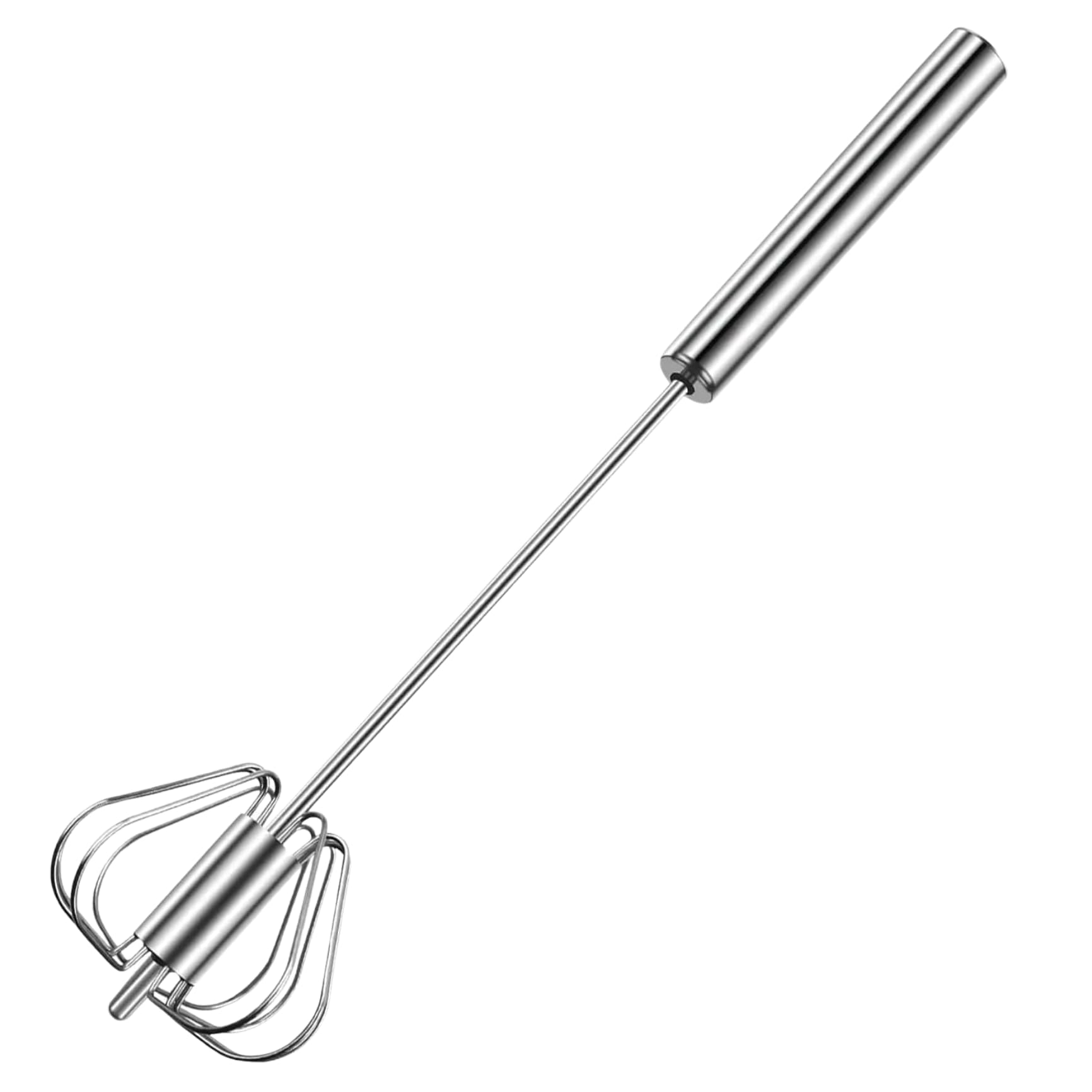 Hand Blender | Stainless Steel Automatic Blender | Hand Blender for Kitchen | Butter Milk & Lassi Maker Egg Beater Mixer | Silver 9inch-image-21