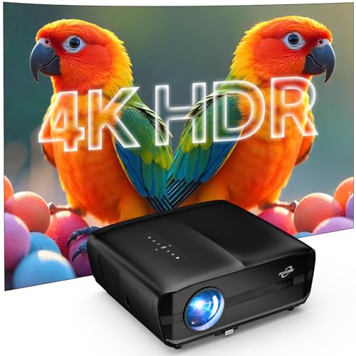 Daytime Projector 4K 2026 Upgraded 2500 ANSI [Karaoke Home Theater] HDR10 Smart TV Projectors with...