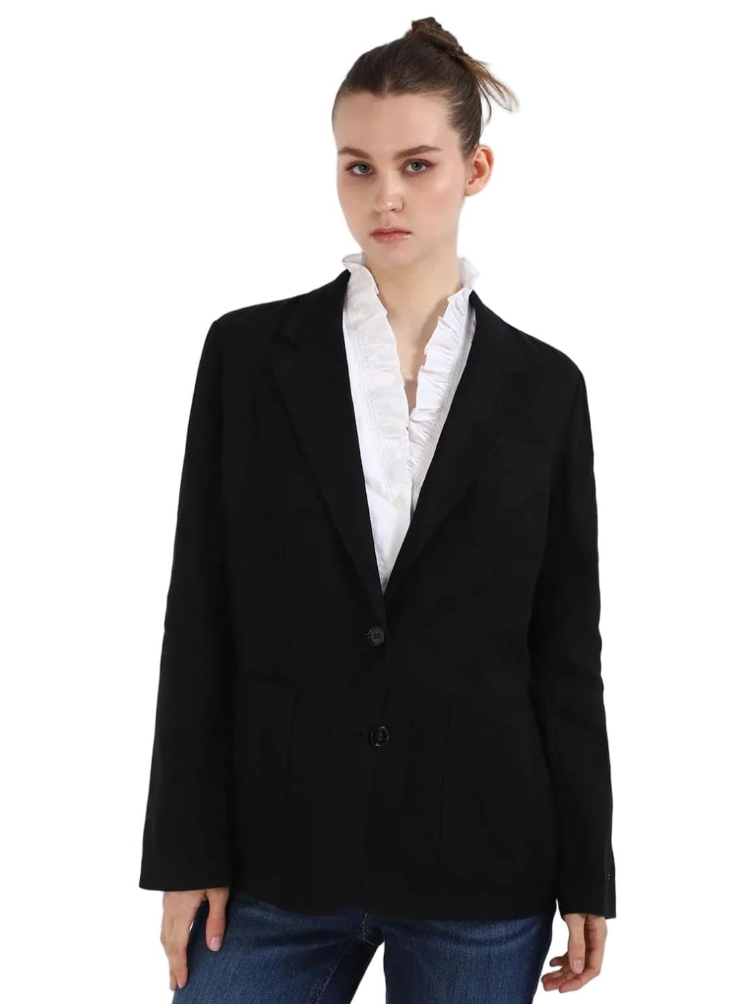 tommy hilfiger Solid Slim Fit Linen Blazer-picture-16