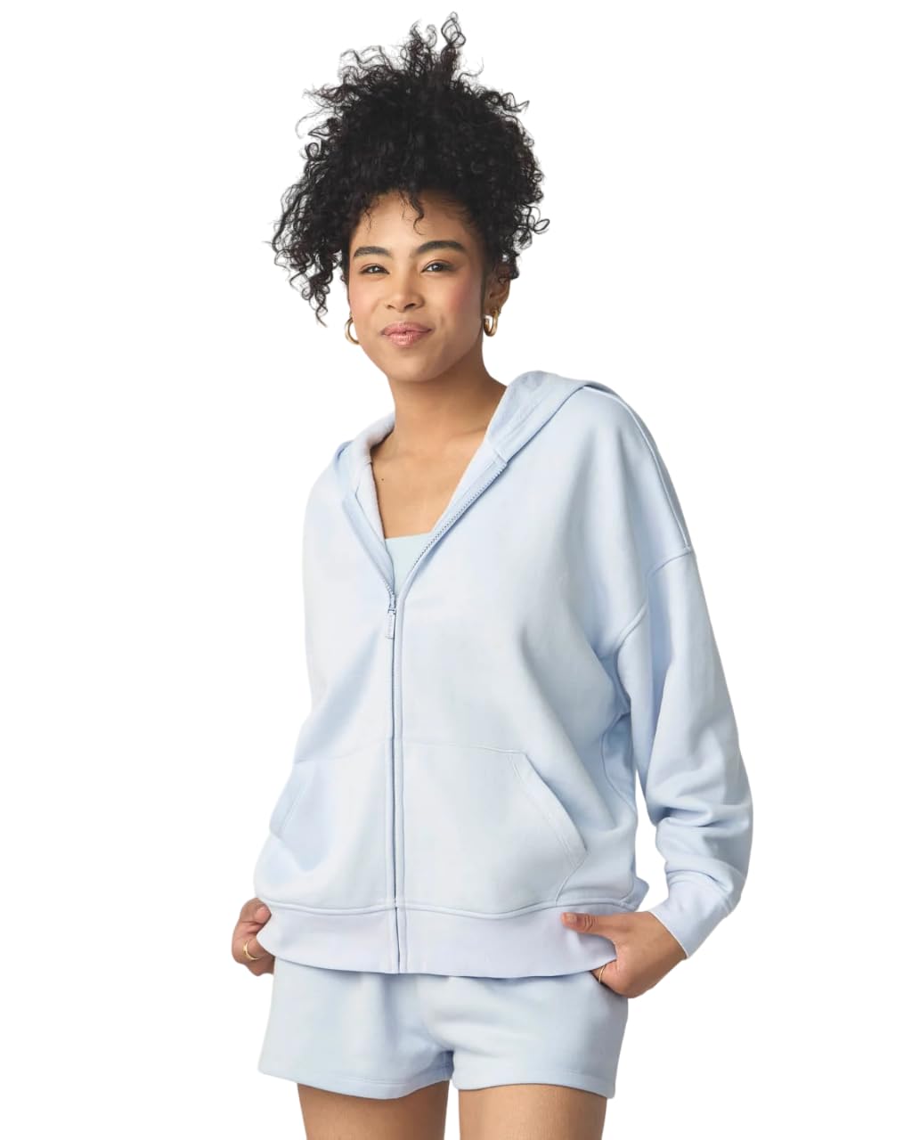florence by mills Women's Cozy Crush Oversized Zip Hoodie