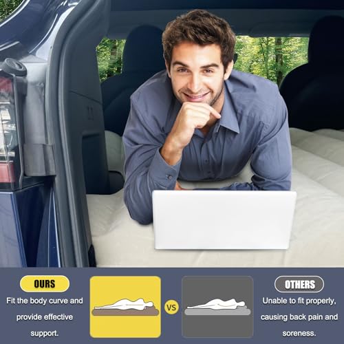 image for FINETOY for Tesla Model Y Camping Air Mattress, Self Inflating Sleepin