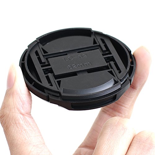 Imz Lens Cap Bundle - 4 X 62Mm Front Lens Filter Snap On Pinch Cap Protector Cover For Dslr Slr Camera Lens 62X4 #TOP1