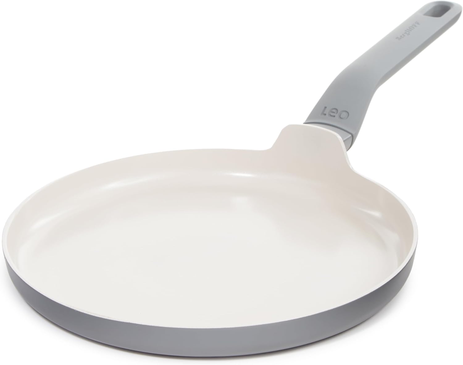 Berghoff Balance Non-stick Ceramic Omelet Pan 10", Recycled Aluminum, Non-toxic, CeraGreen Nonstick Coating, Stay-cool Handle, Induction Pan, 100% Sustainable, Healthy Cooking, Moonmist