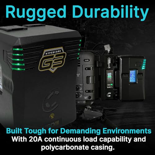 Image of CoreSWX LLC Core HyperCore G3 150 G-Mount SMART Battery Pack - 158Wh, 20A Draw, USB-C PD Input /Output, 145W /45W Power Ports, Compact & Lightweight - Ideal for High-Power Video Equipment (G-Mount)