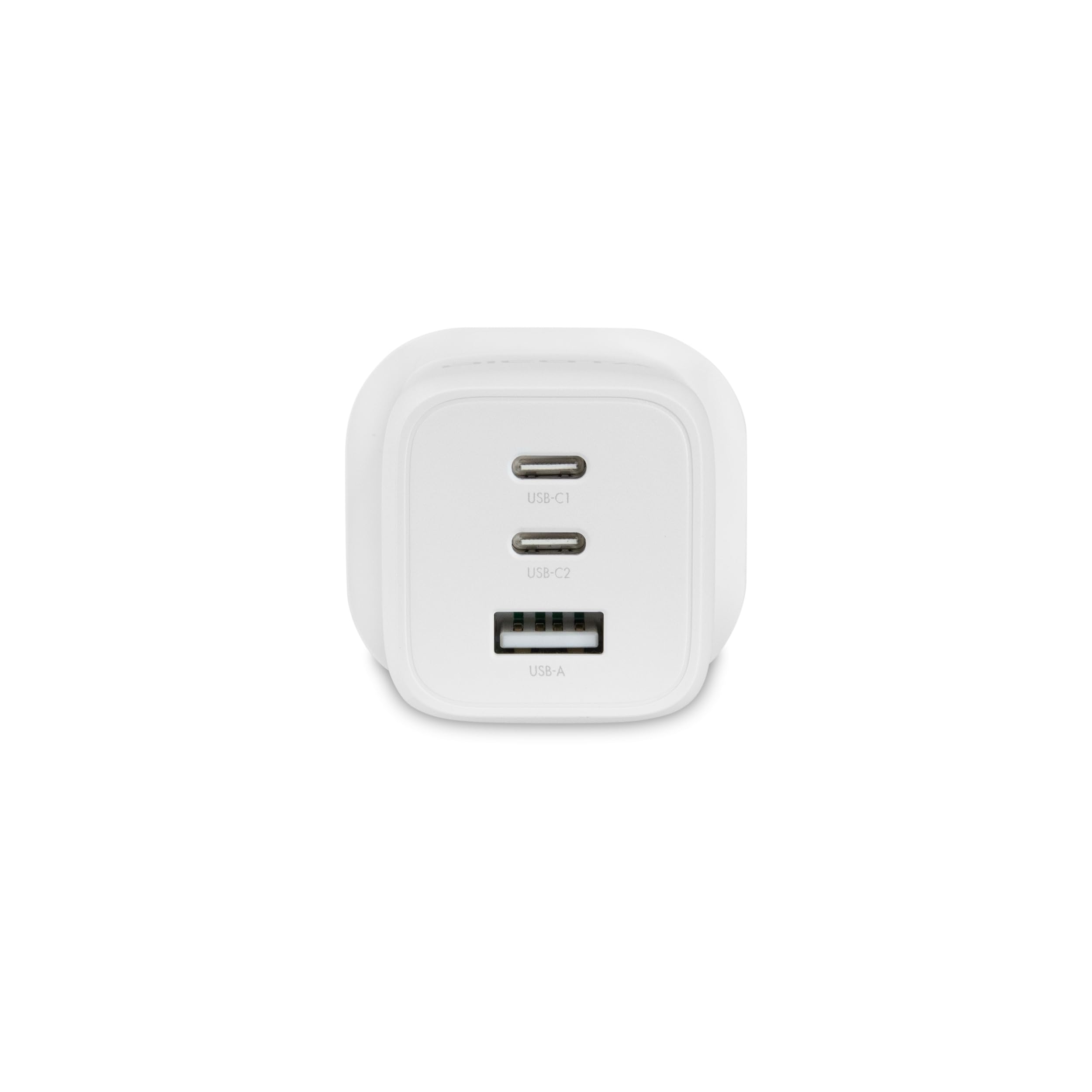 DICOTA - Alimentatore - Compatto, GaN - 65 Watt - 5 A - PD 3.0-3 punti di connessione di uscita (2 x USB-C, USB) - Bianco - Regno Unito