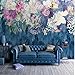 Produktbild Ponana Benutzerdefinierte 3D Wallpaper Retro Abstrakte Blumen Foto Wandbilder Wohnzimmer Schlafzimmer Selbstklebende Wasserdichte Kunst Wallpaper Aufkleber-250X175Cm