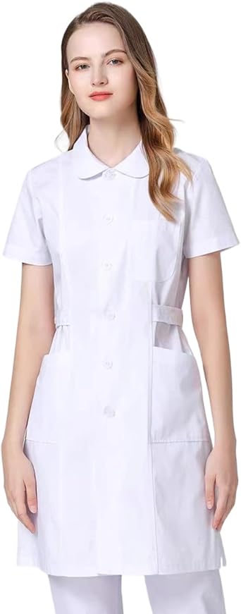 Chesoon Women's Nurse Scrub Set Round Neck Short Sleeve Opaque Breathable Summer Workwear