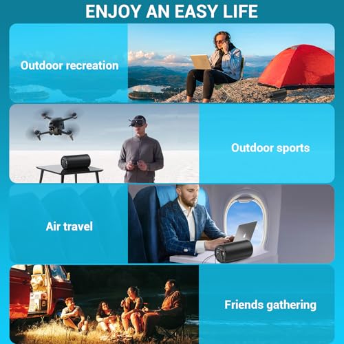 Cargador portátil con batería externa 27000mAh y salida AC 100W miniatura 4