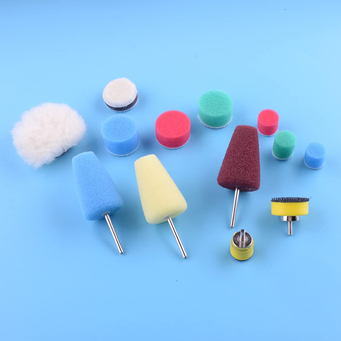 13pcs Pulido Pulido Limpieza Esponja Rueda Pad Herramienta Para Taladro