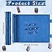 Civaner Dice Mat Tray Rolling Mat with Zipper PU Leather Folding Scroll Dice Bag Holder Table Christmas Game Accessories(Red, Blue,2 Pieces)