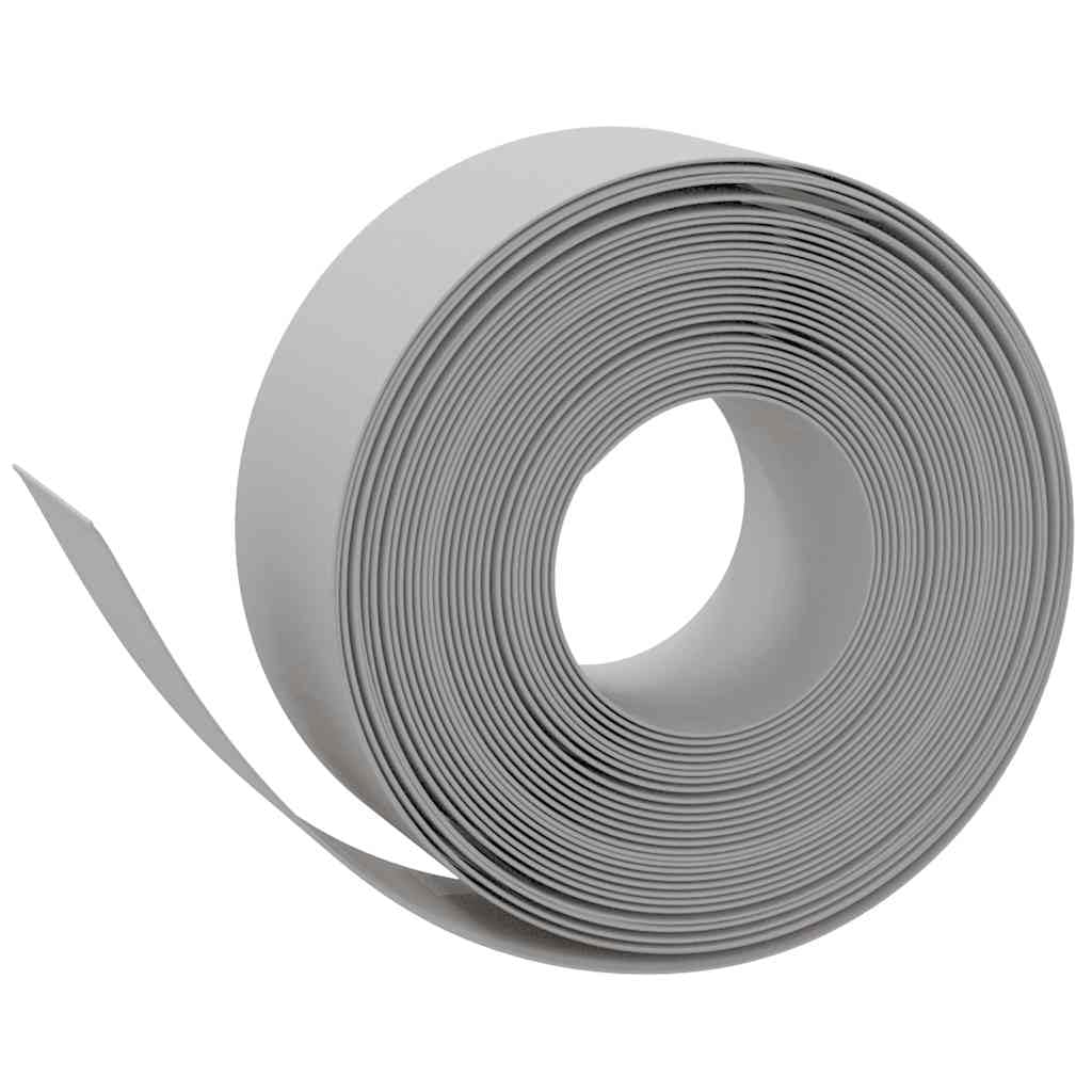Set di 5 bordi per prato, 10 m x 20 cm, in polietilene, con sistema a incastro, per aiuole da giardino, bordo lungo prato e sentieri