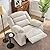 SINCRUMI Power Swivel Rocker Recliner Chair for Adults with Massage and Heat, USB and Type-C Charging Port, Infinite Position, Electric Glider Rocking Chairs for Living Room, Nursery, Pale Grey